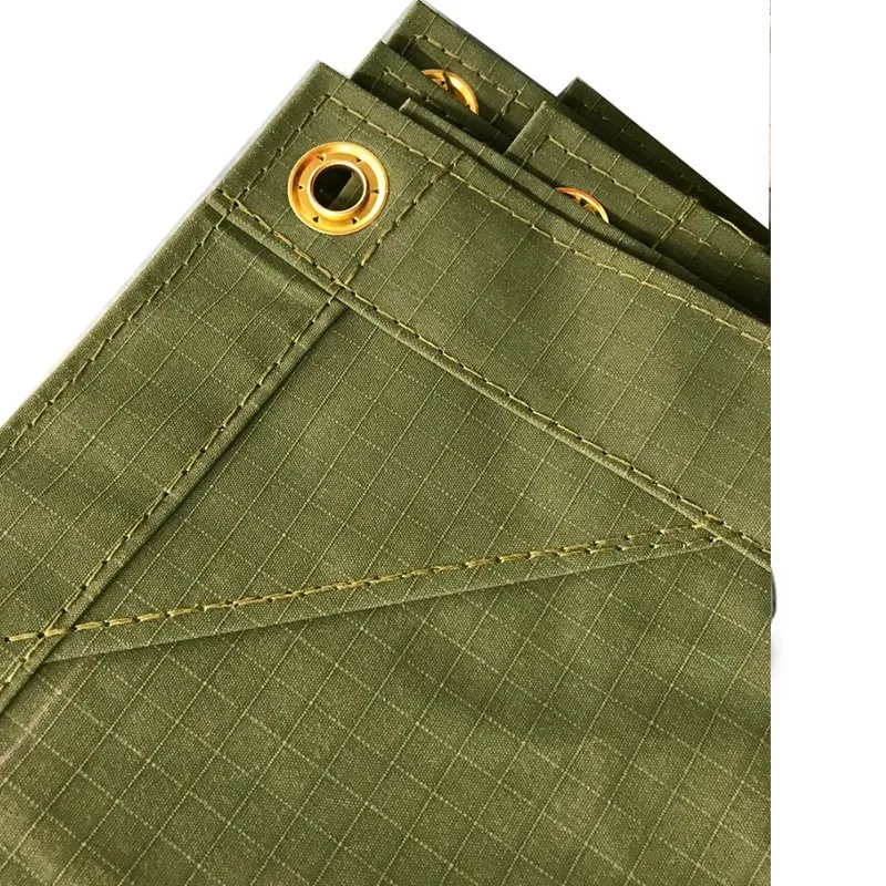 Custom Heavy Duty PVC Coated Water Mildew Resistant Olive Drab Tarp