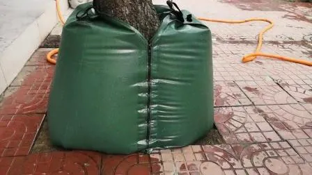 Sac d'irrigation goutte à goutte d'arrosage d'arbre de bâche de PVC de 25 gallons, sac d'égouttement d'eau à libération lente de taille 100L pour les nouveaux arbres plantés