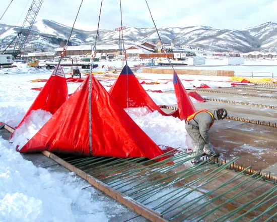 Bâche de levage de débris de déneigement de construction résistante à la déchirure personnalisée en gros de pissenlit